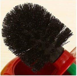Weiche Toilettenbürste für den Haushalt mit langem Griff, Kirsch-Toilettenbürste, Toilettenbürstenset