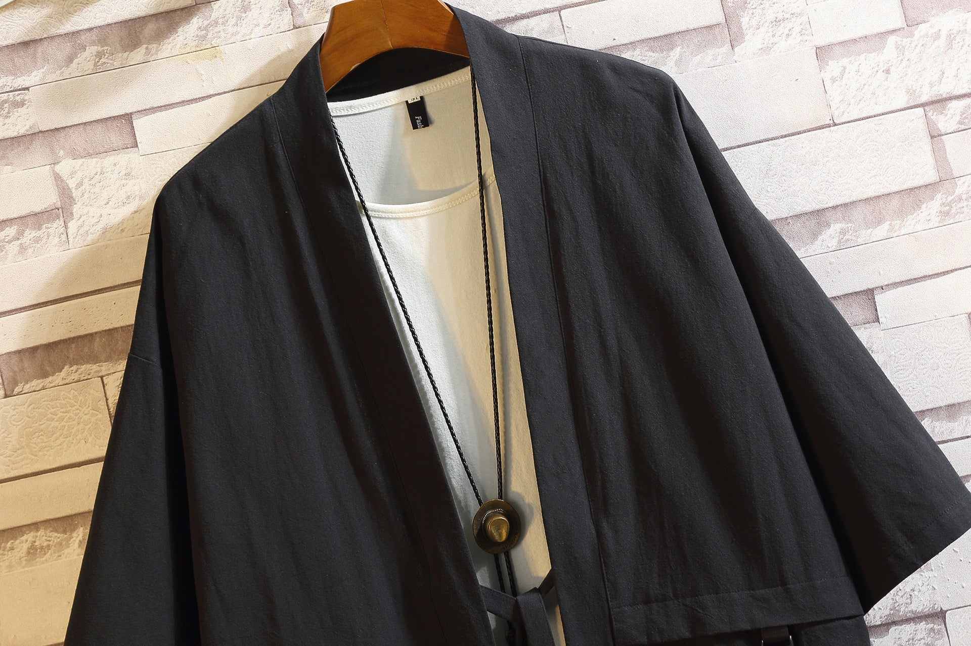 Men’s Chinese Style Loose Kimono Shirt
