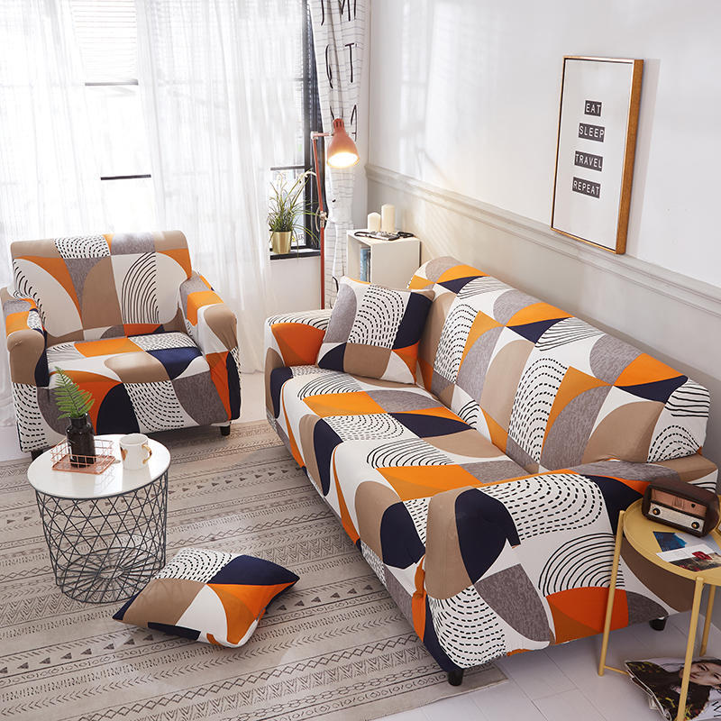 Printed Stretch Non-Slip Sofa Cover