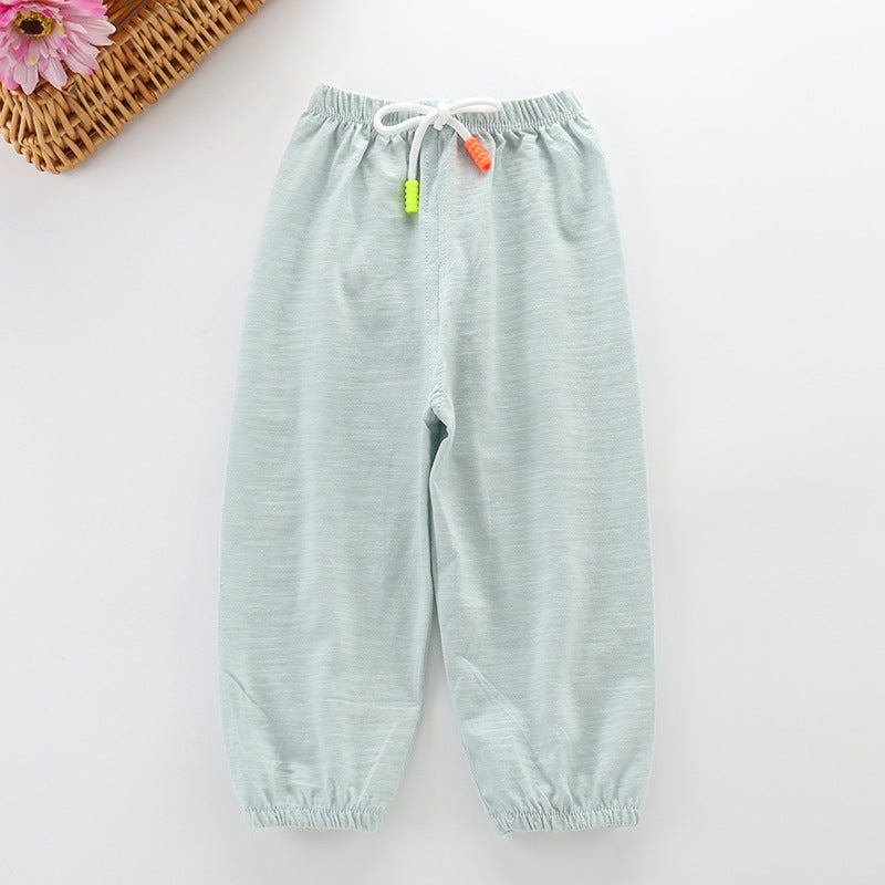 Kids’ Thin Loose Trousers, Unisex Pants