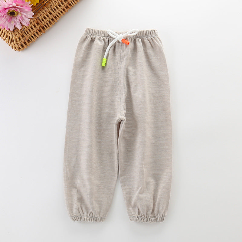 Kids’ Thin Loose Trousers, Unisex Pants