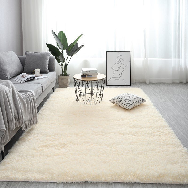 Nordic Fluffy Rugs For Living Room, Large Size Plush Anti-slip Soft Carpet