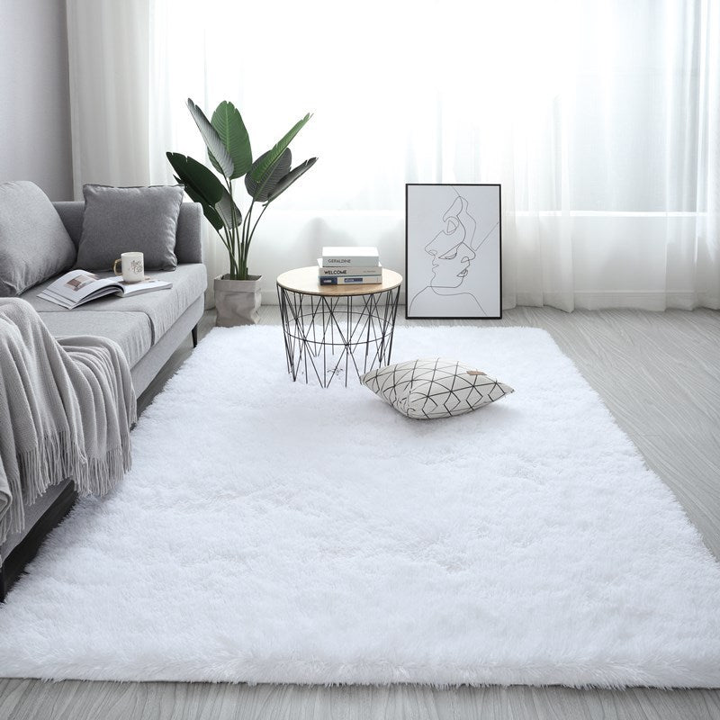 Nordic Fluffy Rugs For Living Room, Large Size Plush Anti-slip Soft Carpet