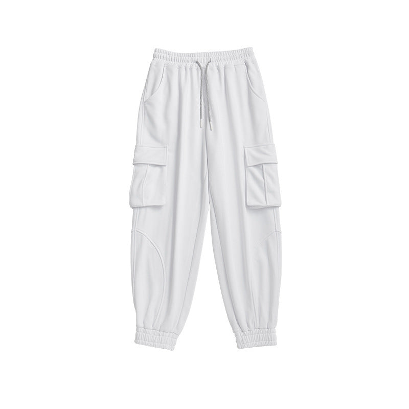 Solid Colour Overalls, Knit Pants, All-match Trousers, Women's Sports Pants
