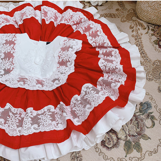 Mädchen Geburtstagspartykleid, Kinderprinzessinnenkleid
