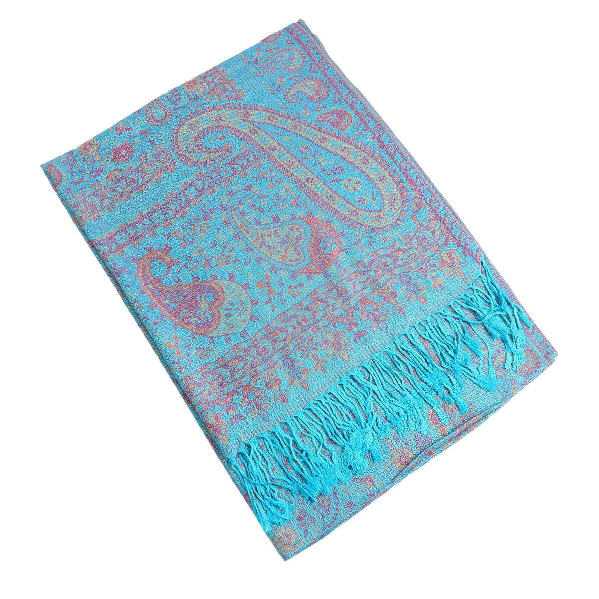 Cashew Flower Tasseled Long Winter Scarf