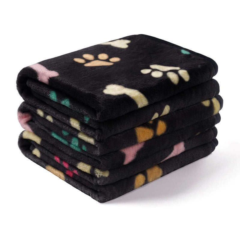Paw Print Pet Blanket - Soft & Warm