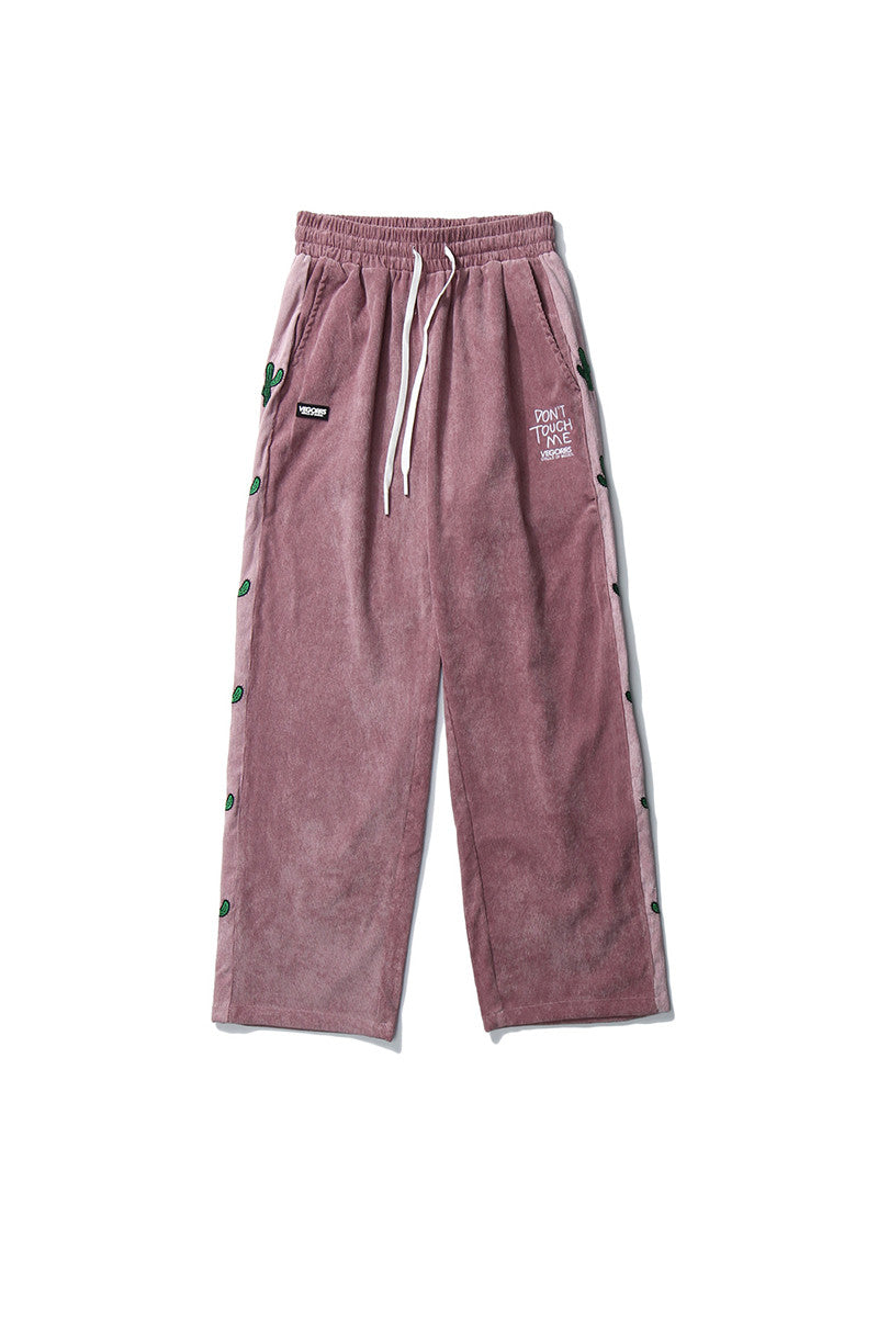 Corduroy Wide-Leg Trousers - Relaxed Fit