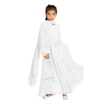 Children's Elegant Three-layer Chiffon Dress, Children's Hijab Dress