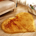 Plush Heart Shaped Non-Slip Fluffy Rug, Living Room Decor