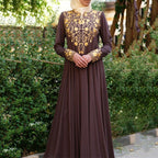 Women's Ethnic Style Long Robe Dress, Modest Clothing, Modest Evening Dress