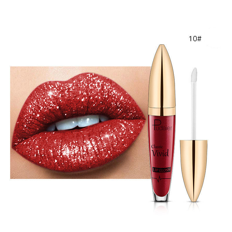 Pudaier Glitter Flip Matt Schimmer Lipgloss
