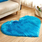 Plush Heart Shaped Non-Slip Fluffy Rug, Living Room Decor