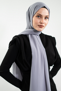 Chiffon Grey Hijab| NEOMODEST