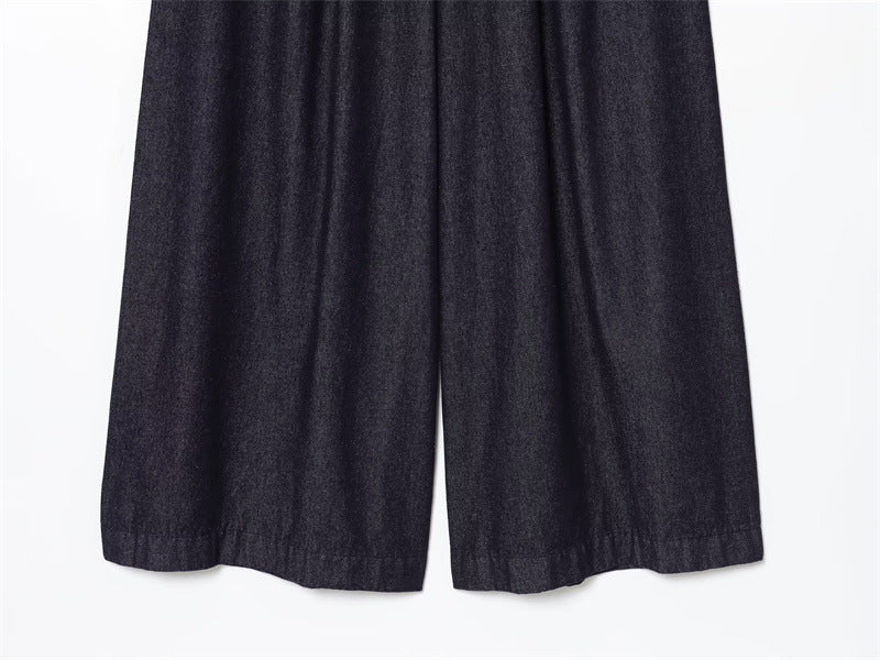 Ultra High-Waist Wide Leg Jeans | Stone-Washed Modest Denim | neomodest