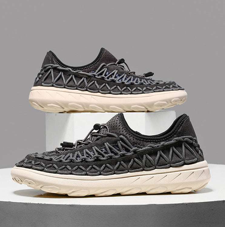 Men's Breathable Mesh Slip-On Shoes – Hollow-Out Summer Loafers