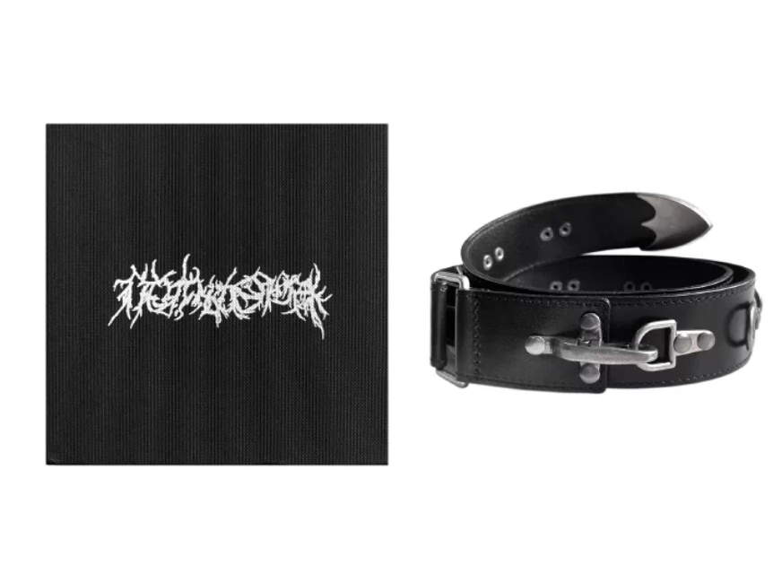 Verstellbarer Ledergürtel mit Sattelschnalle und Klettverschluss