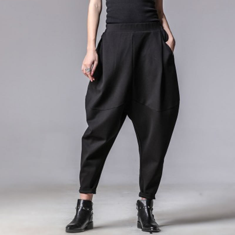 Pleated Tapered Trousers - Lightweight Nylon
