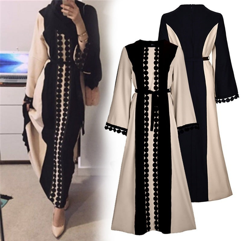 Middle Eastern Patchwork Lace Abaya - neomodest
