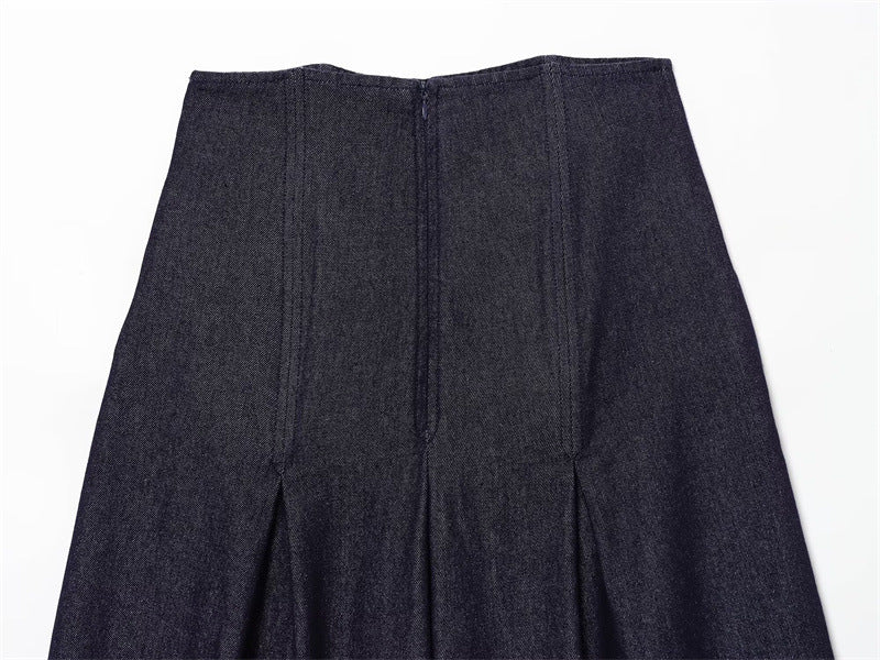 Ultra High-Waist Wide Leg Jeans | Stone-Washed Modest Denim | neomodest