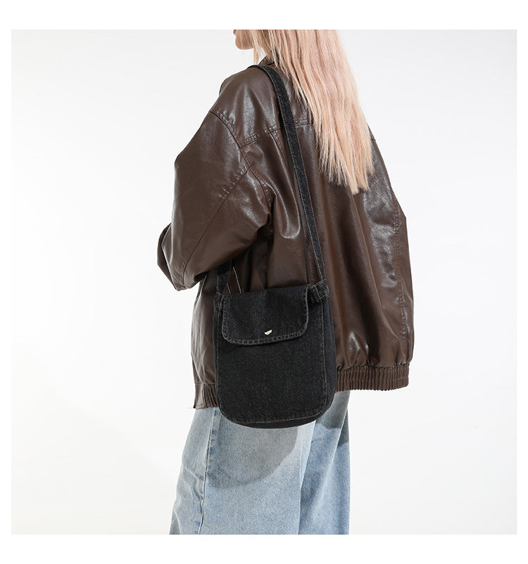 Denim Crossbody Bag - Urban Minimalist Shoulder Bag