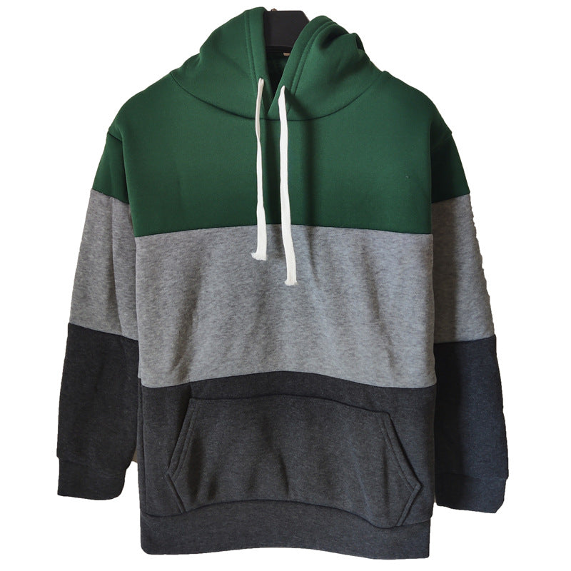 Plush And Thickened Long Sleeve Hoodie Coat