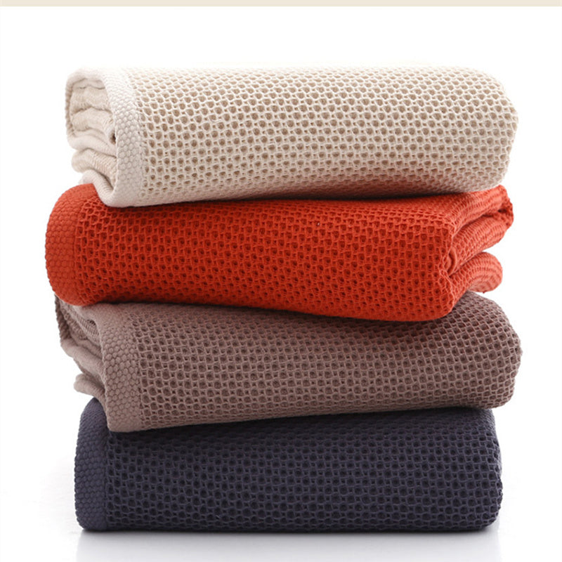 Honeycomb Weave Cotton Luxury Bath Towel
