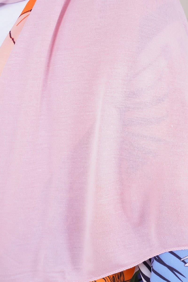 Combed Cotton Shawl – Powder