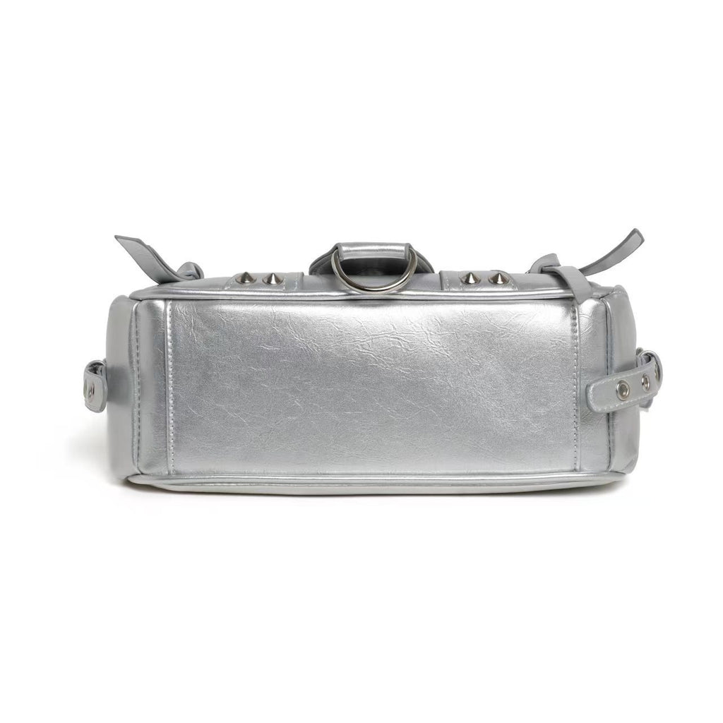 Street Style Crossbody Bag | Edgy Biker Shoulder Bag