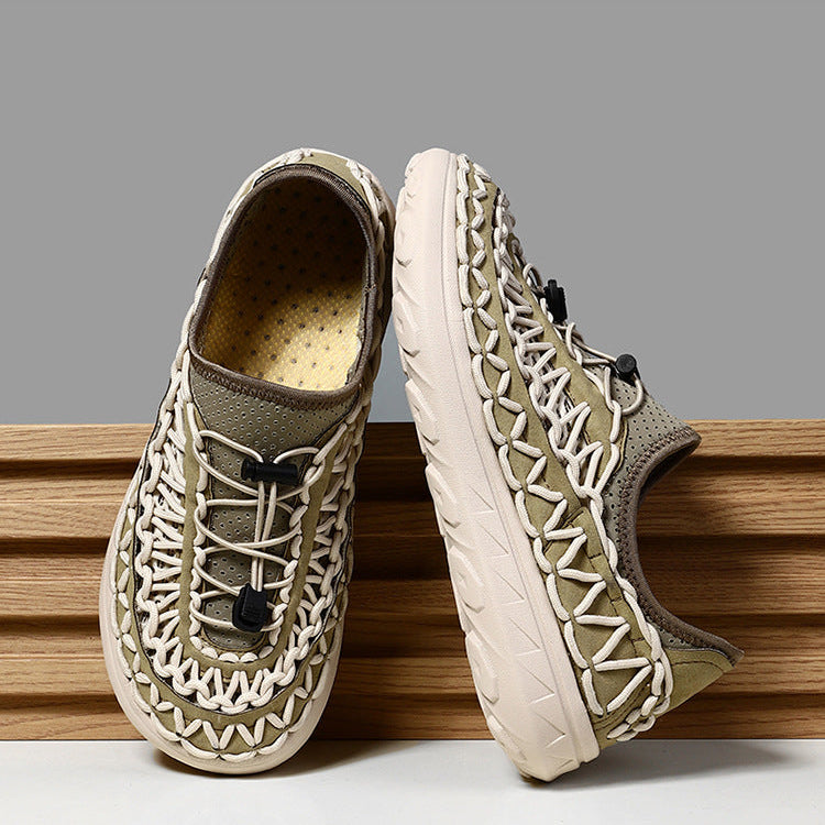 Men's Breathable Mesh Slip-On Shoes – Hollow-Out Summer Loafers