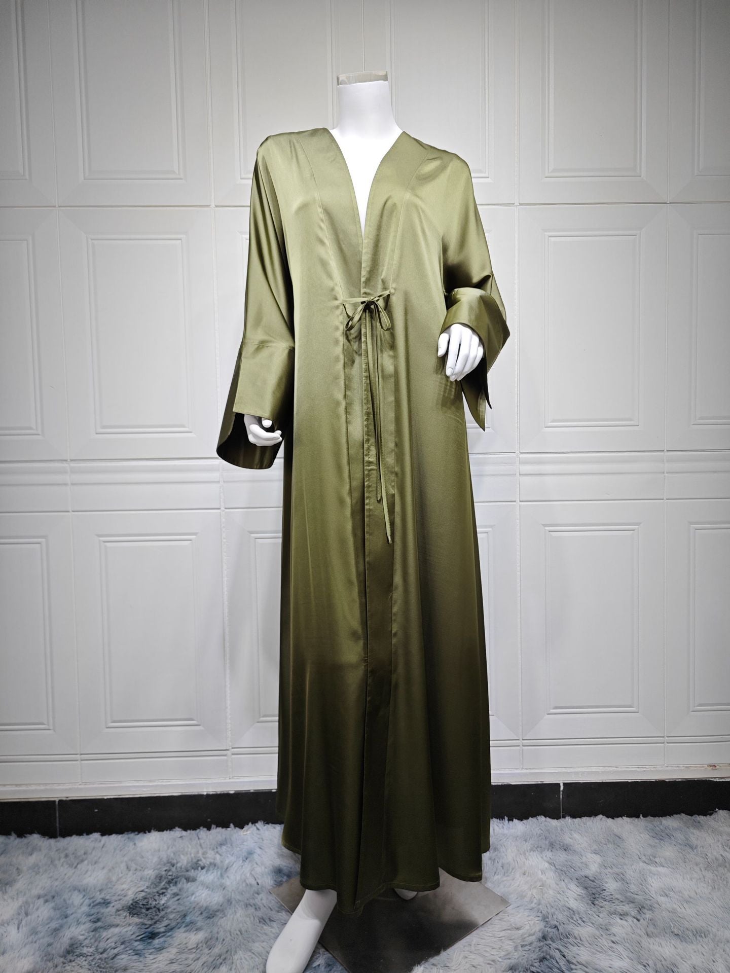 Solid Colour Abaya Robe