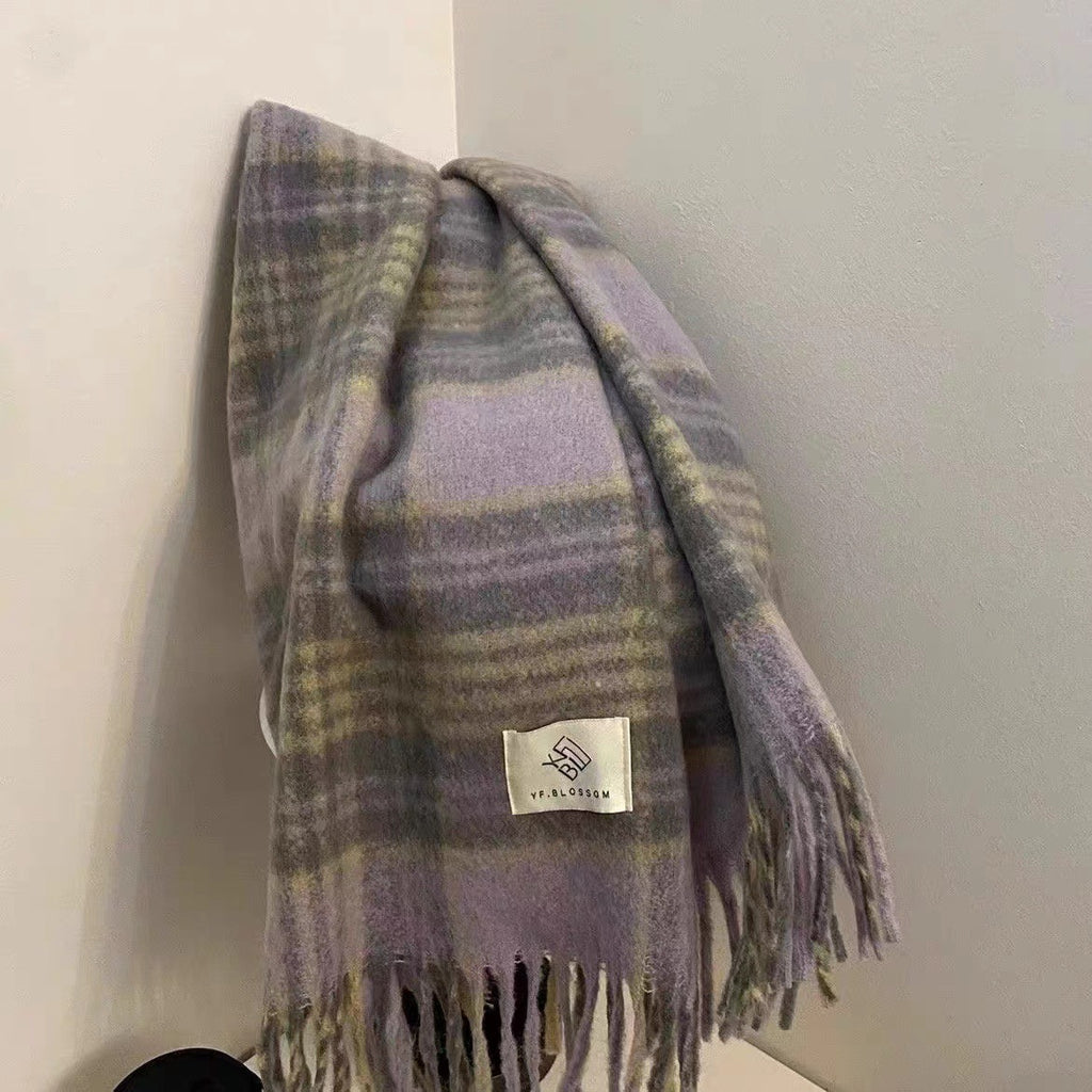 Women's Plaid Winter Scarf