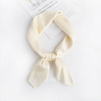 Women's Silk Satin Square Scarf, Decorative Silk Bandana, Solid Colour Hair Scarf