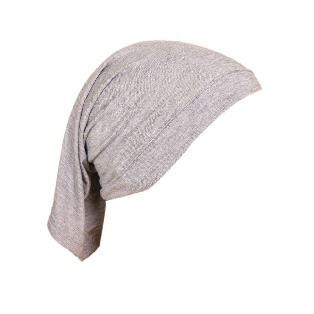 Modal Monochrome Hijab Cap - Elastic Cotton Inner Bonnet
