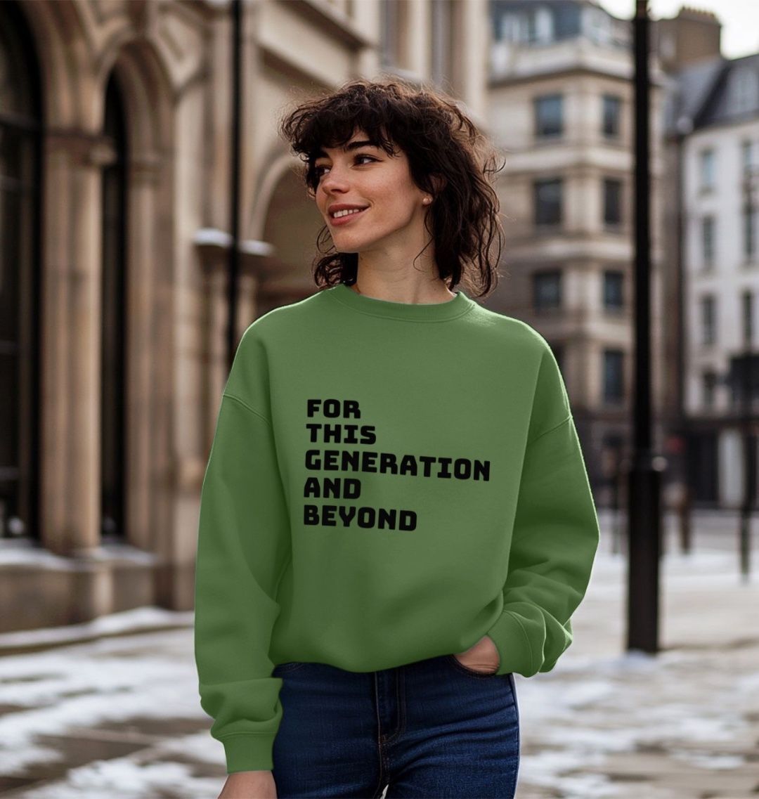 Oversized Slogan Jumper