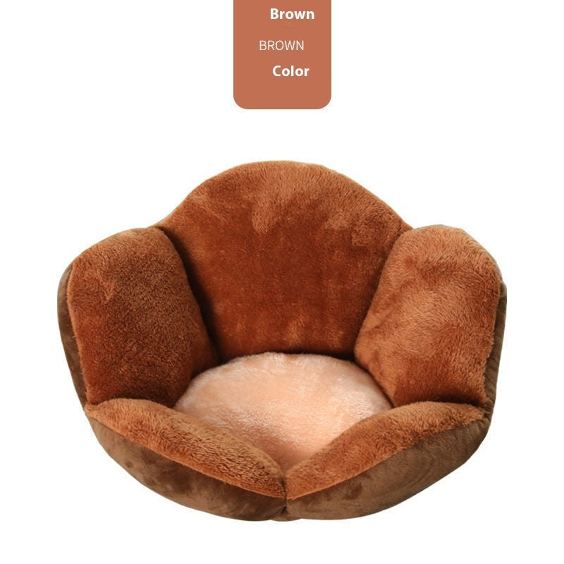 Paw Shaped Pet Bed - All Season Comfort