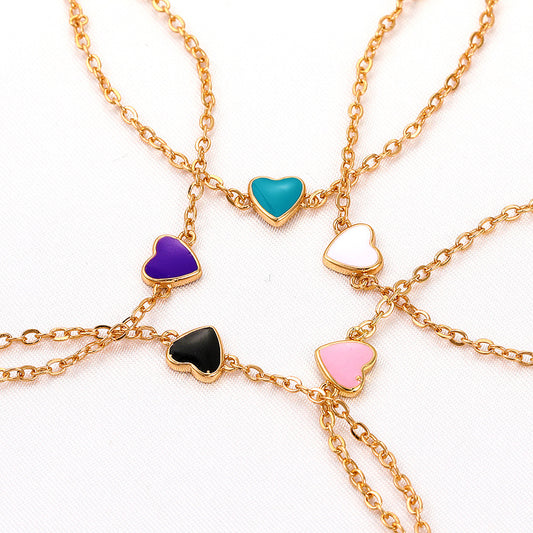 Pfirsichherz Armband, Valentinstagsgeschenk