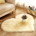 Plush Heart Shaped Non-Slip Fluffy Rug, Living Room Decor