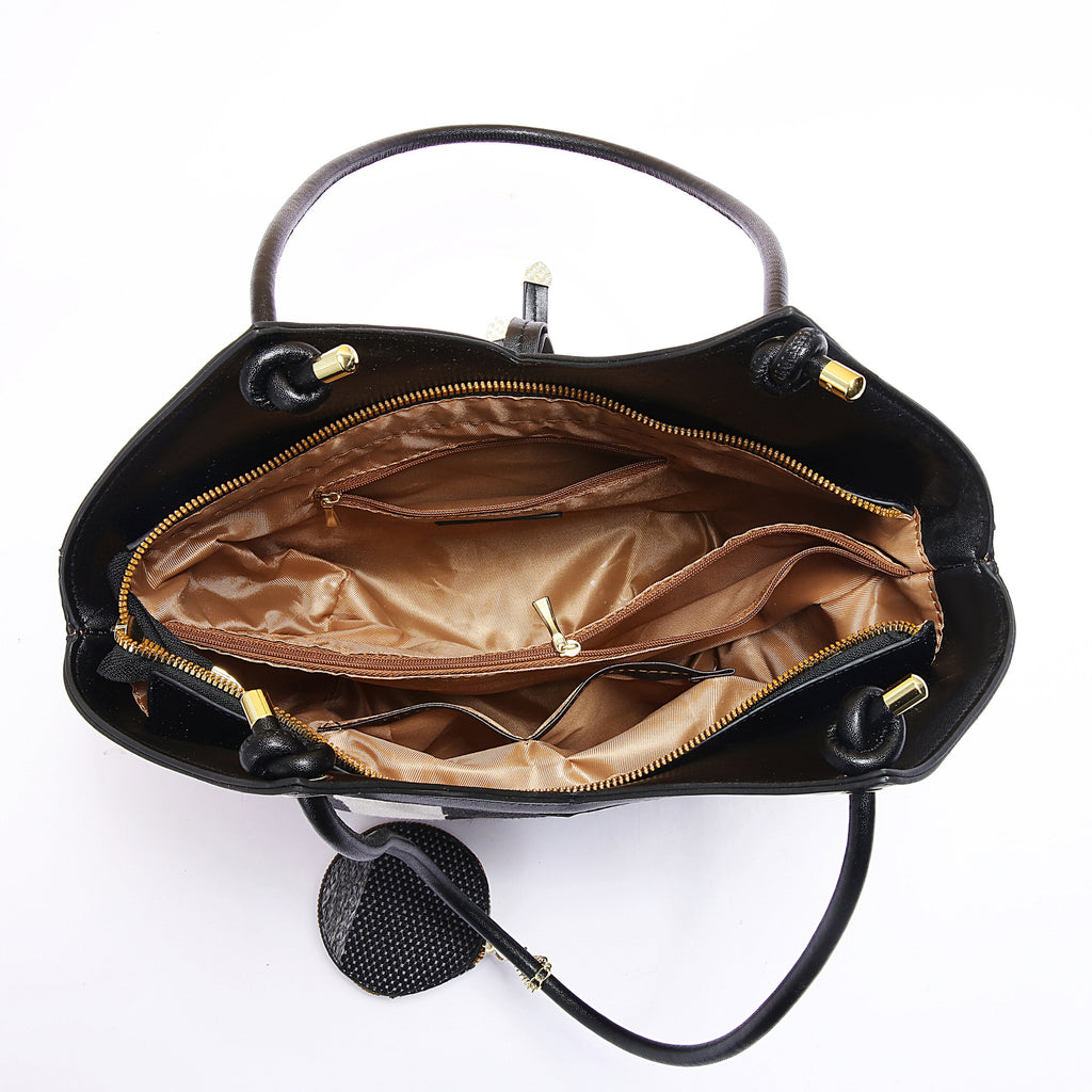 Premium Colour-Block Tote Bag | High-Capacity Everyday Handbag