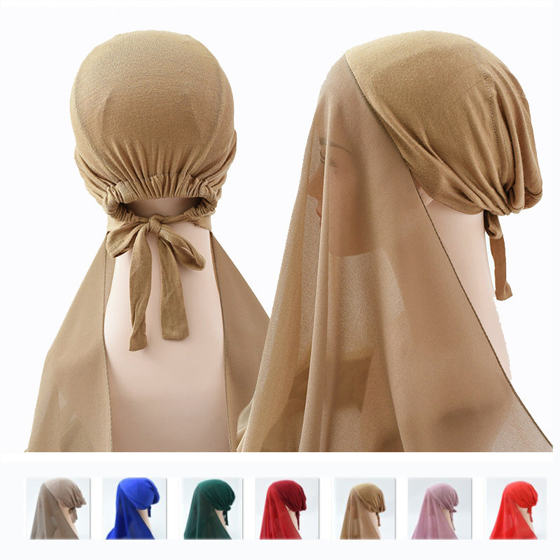 Sunscreen Veil, Adjustable Hijab Bonnet