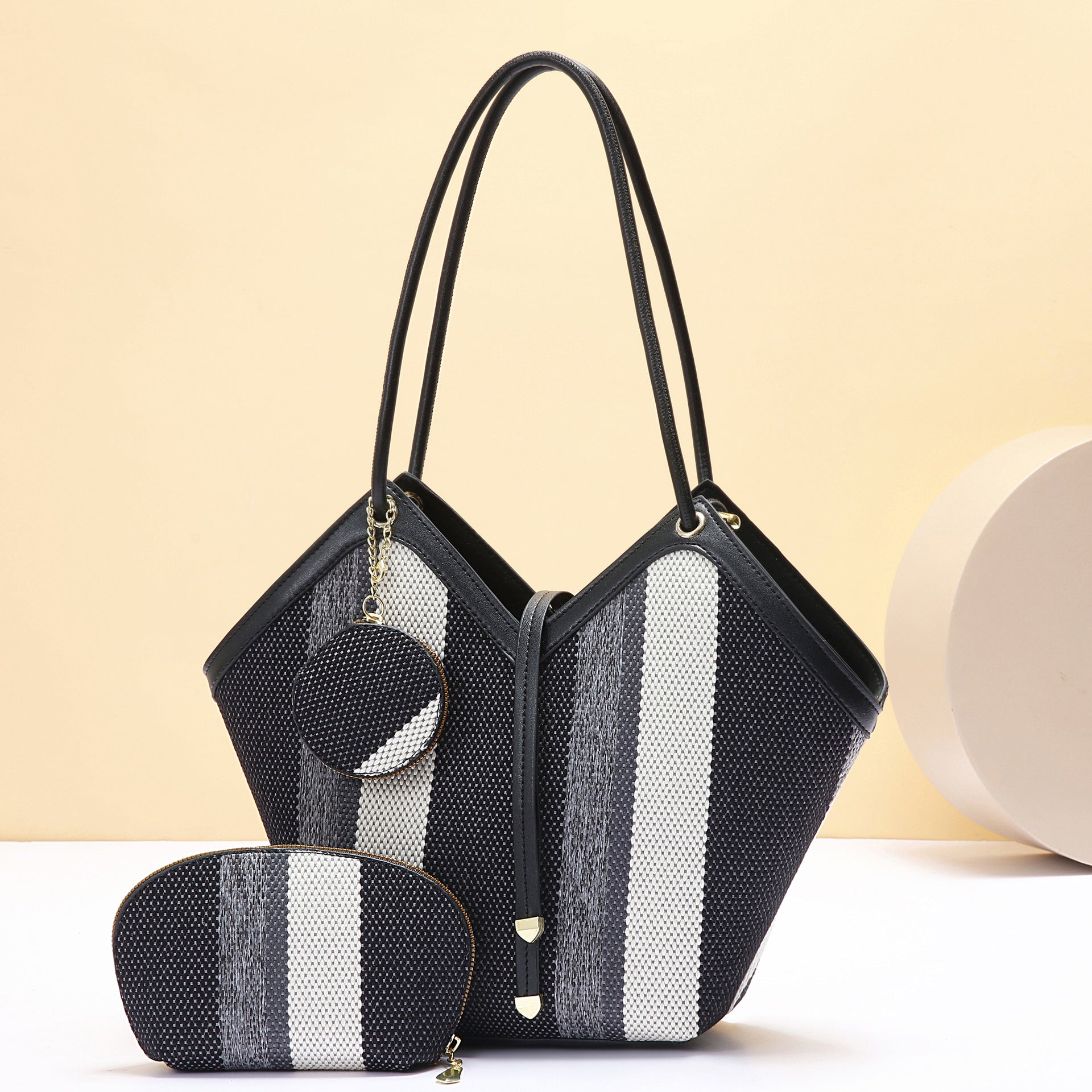 Premium Colour-Block Tote Bag | High-Capacity Everyday Handbag