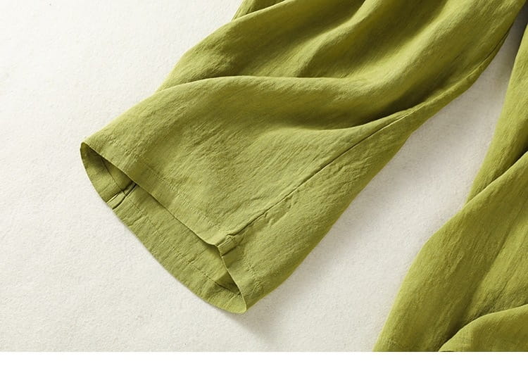 Women’s Wide Leg Cotton Linen Summer Pants