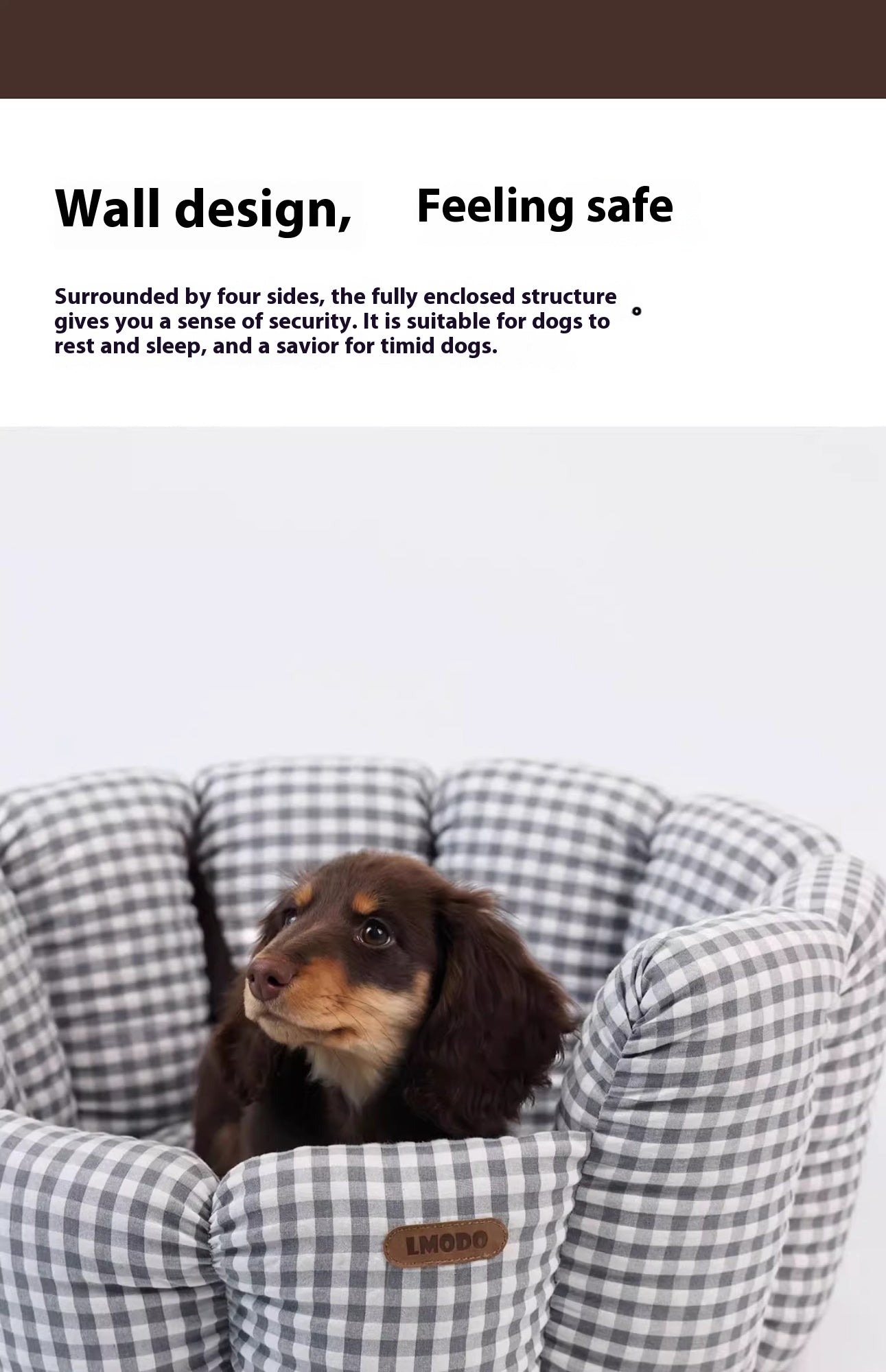 Classic Plaid Pet Bed - All Season Comfort