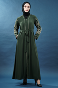 Pearl-embellished Embroidered Luxury Abaya