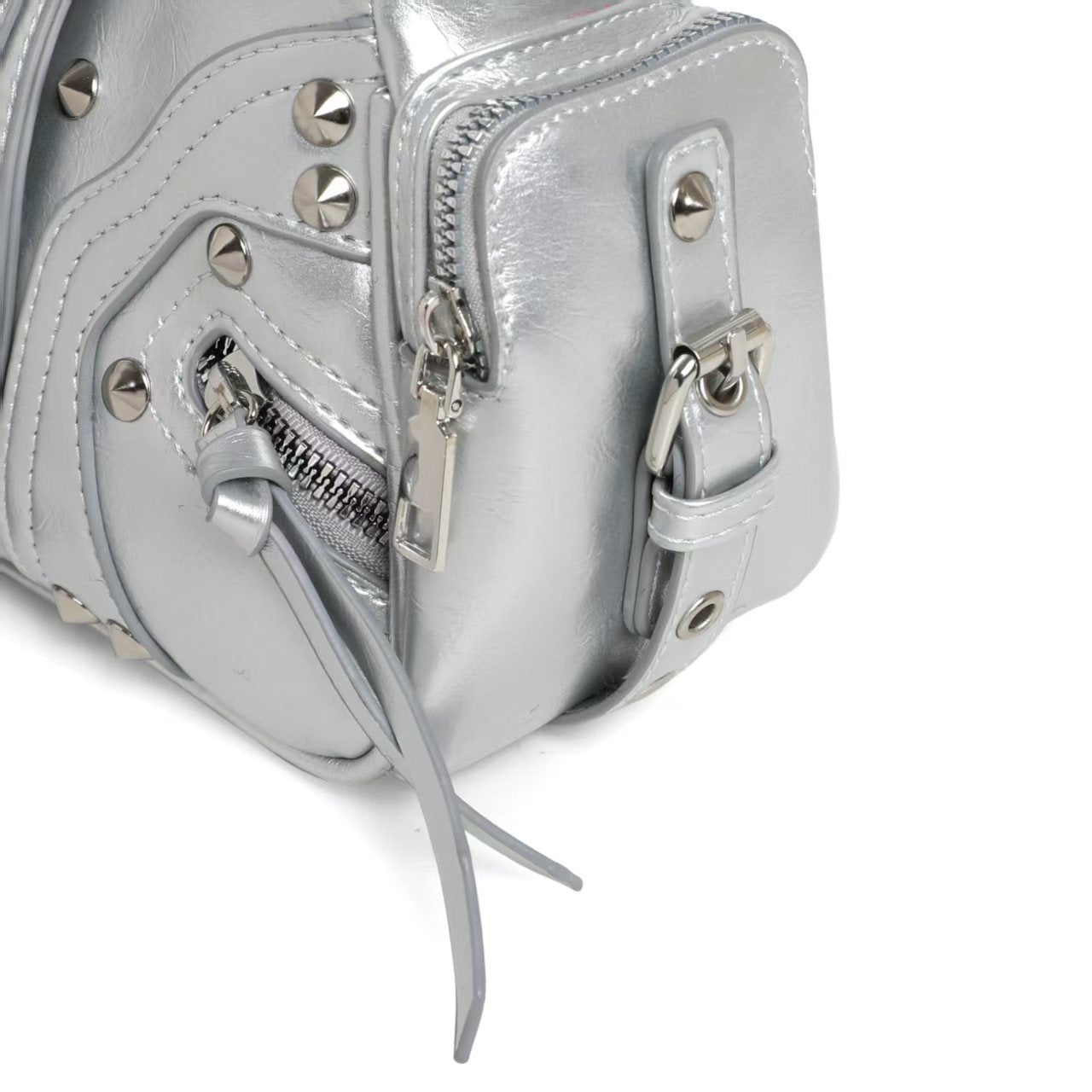 Street Style Crossbody Bag | Edgy Biker Shoulder Bag