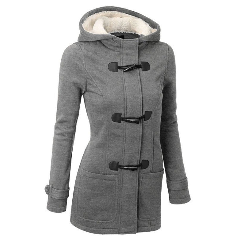 Premium Hooded Cotton-Padded Jacket - Women's Warm Sweater Coat