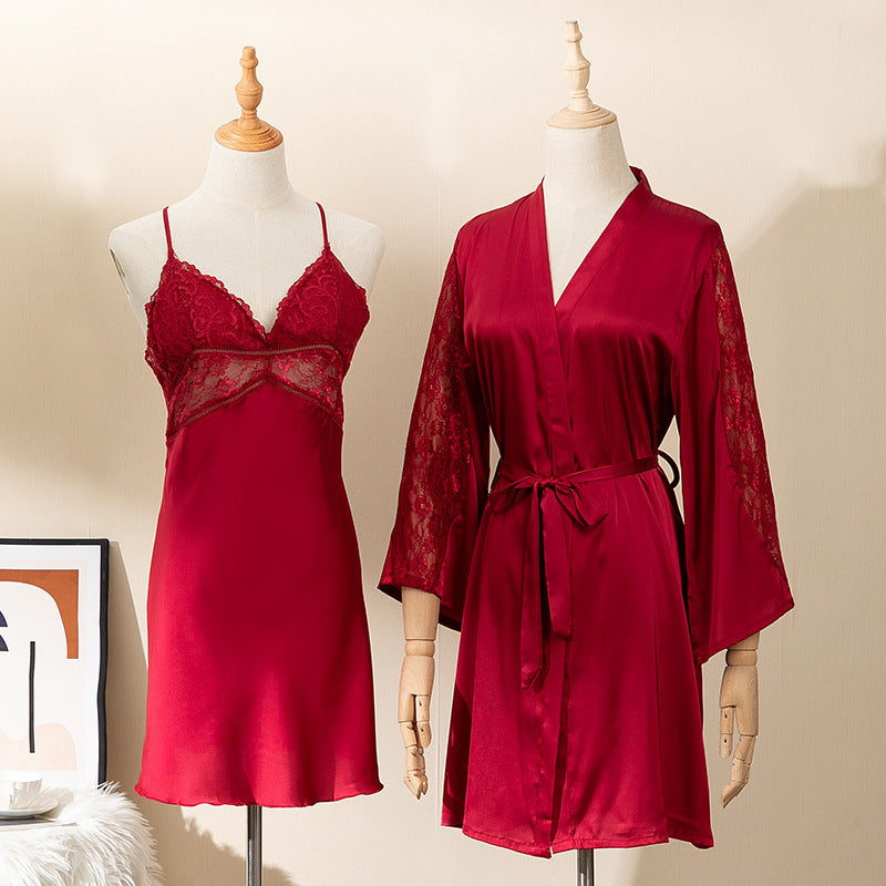 Women's Two-Pieces Summer Sleeping Gown Set