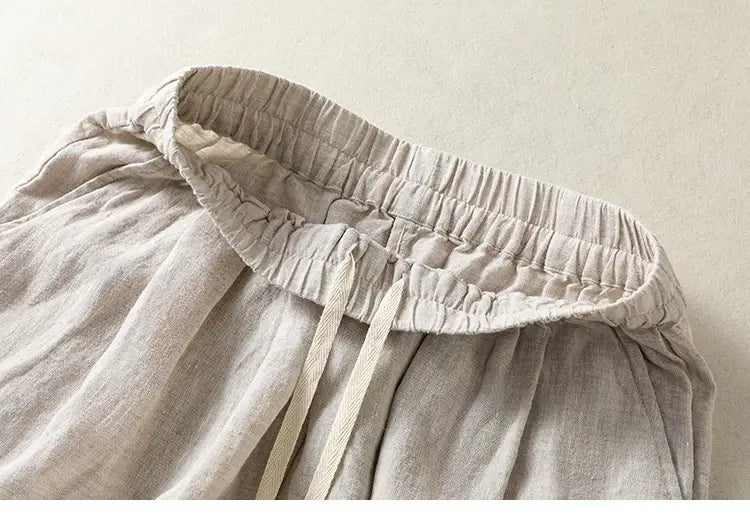 Women’s Wide Leg Cotton Linen Summer Pants