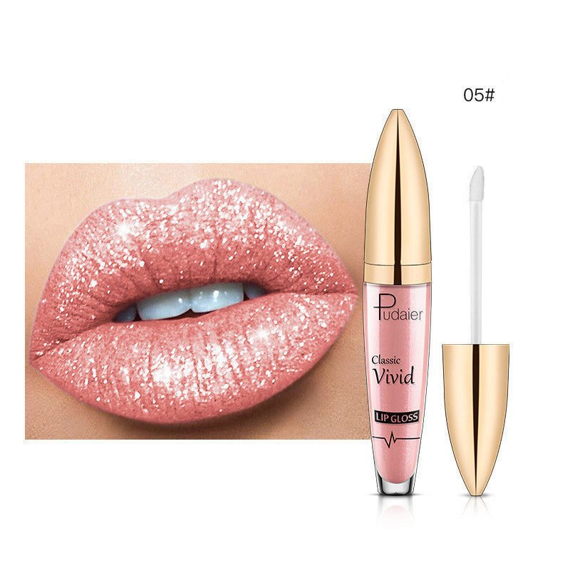 Pudaier Glitter Flip Matt Schimmer Lipgloss