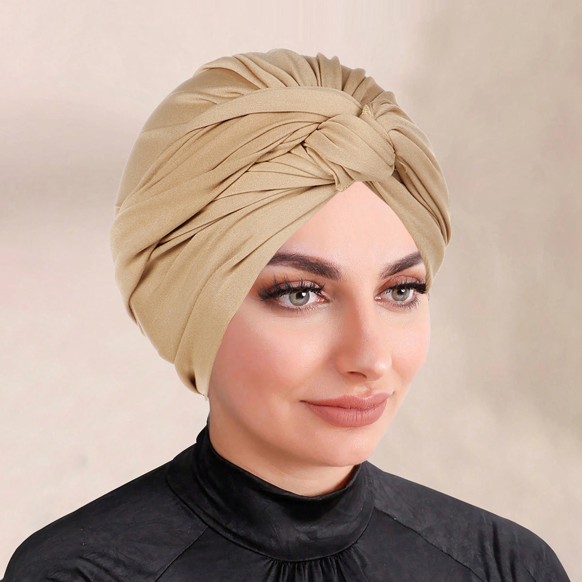 Solid Colour Bonnet Hijab, Headscarf For Muslim Women